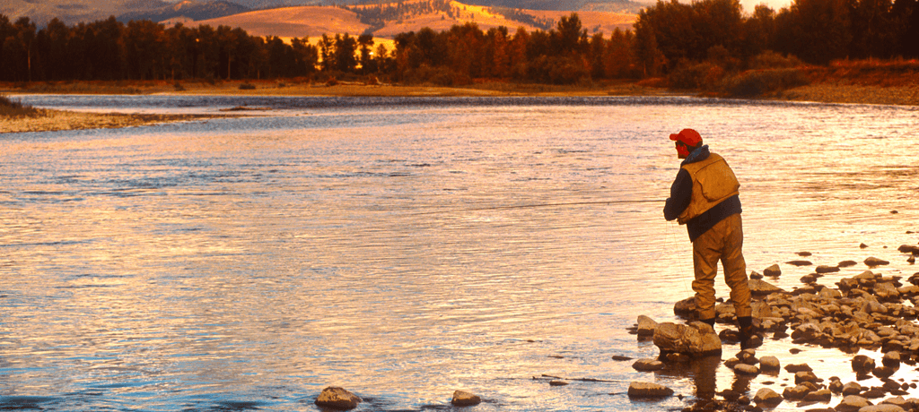 Fly fisherman in Montana